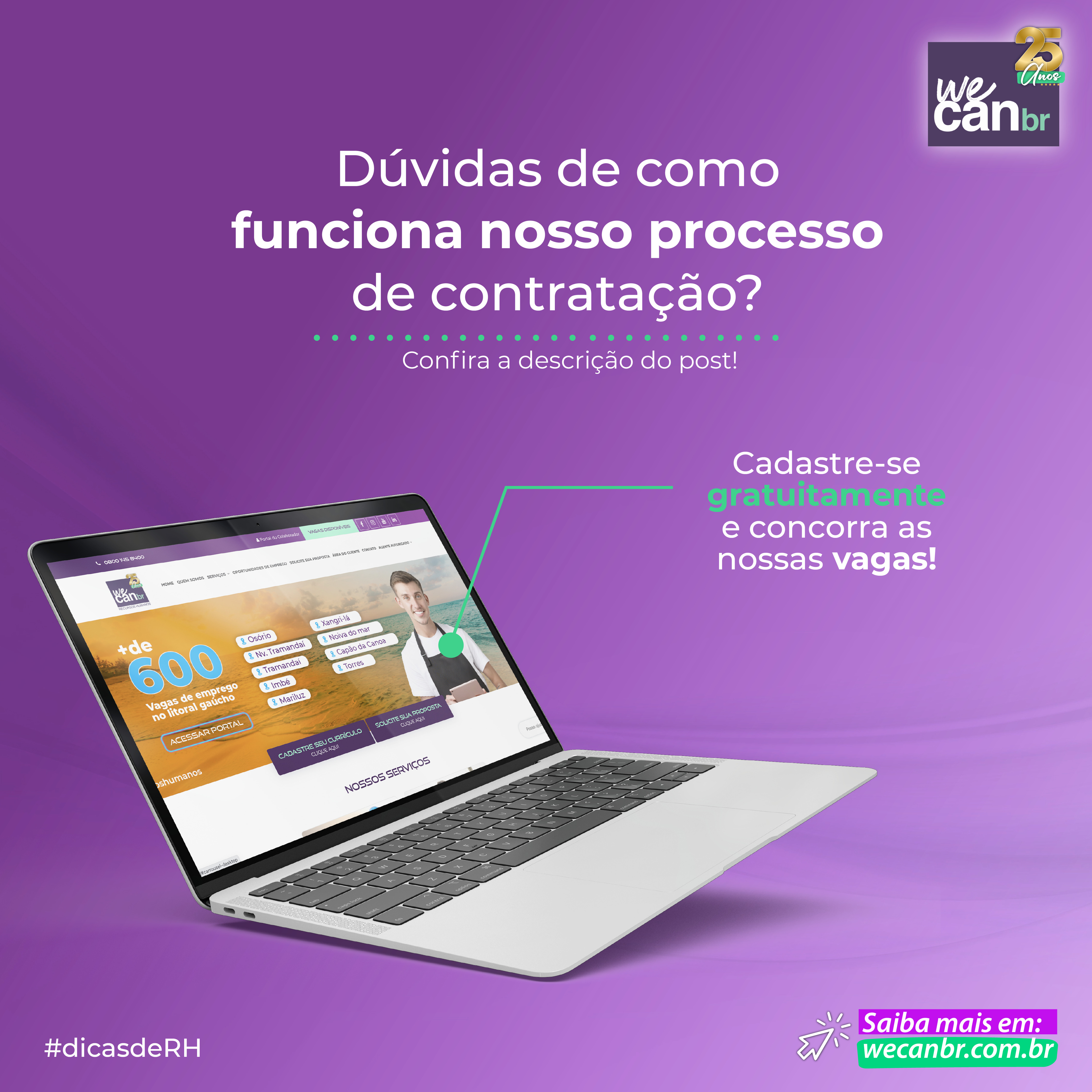 Dúvidas de como funciona nosso processo de contratação?