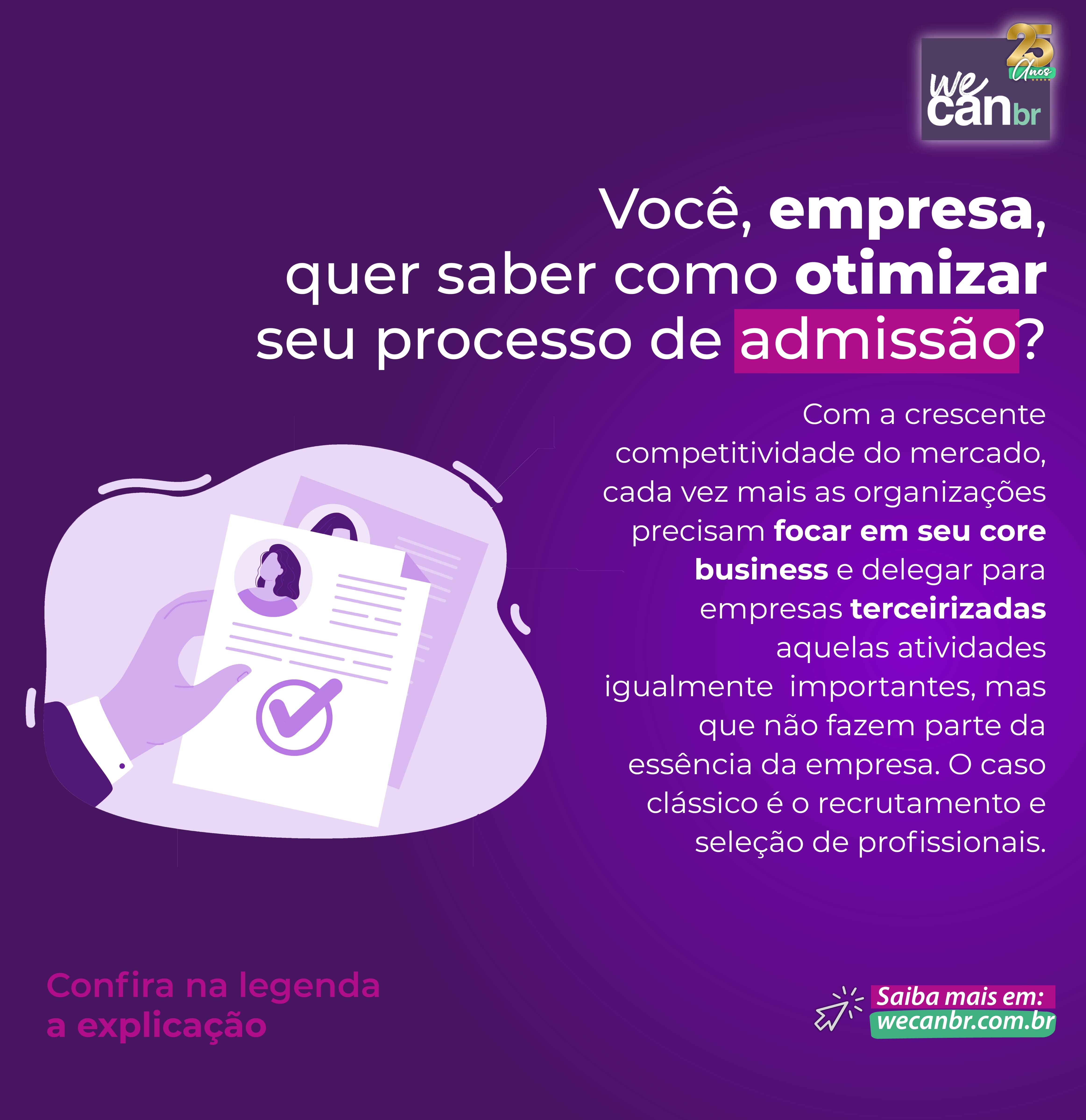 Você, empresa, quer saber como otimizar seu processo de admissão?