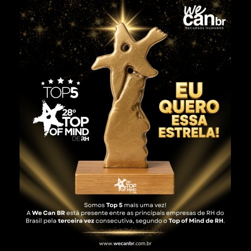 WE CAN BR é indicada ao Top 5 do Prêmio Top of Mind de RH