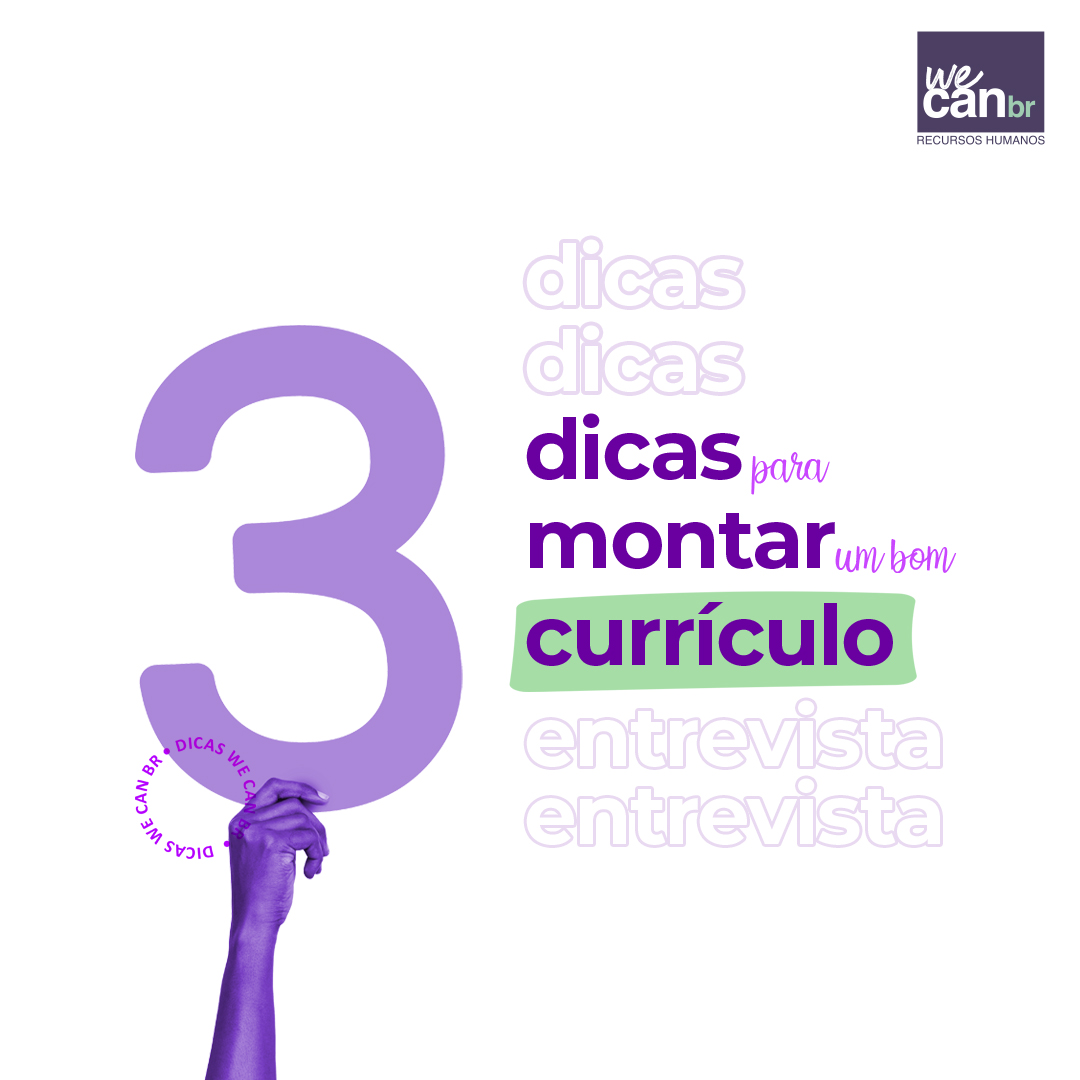 3 dicas para montar um bom currículo